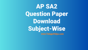 AP SA2 Question Paper 2026 – Download Subject-Wise PDFs (Classes 6 to 9