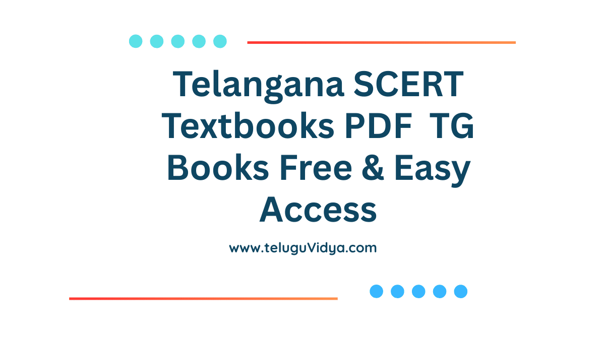 Telangana SCERT Textbooks PDF for 2025– TG Books Free & Easy Access ...